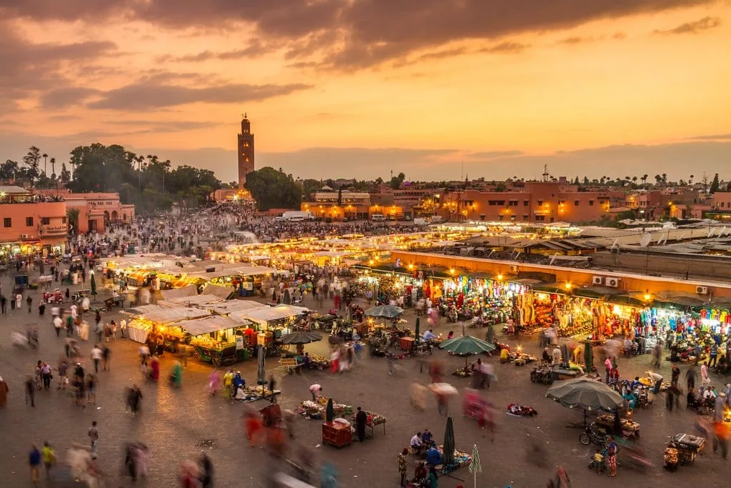 jemaa el fana marrakech in night