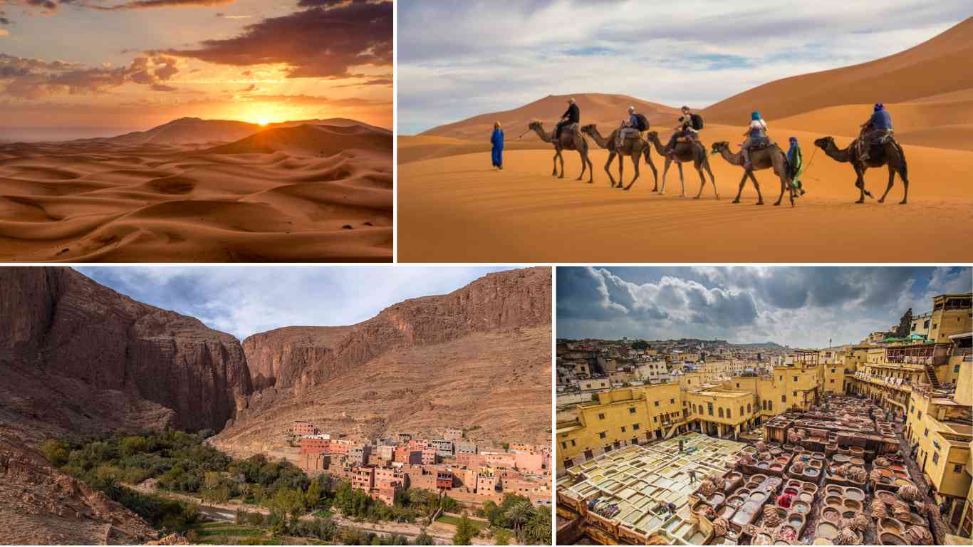 5 days tour from fes to desert end in marrakech