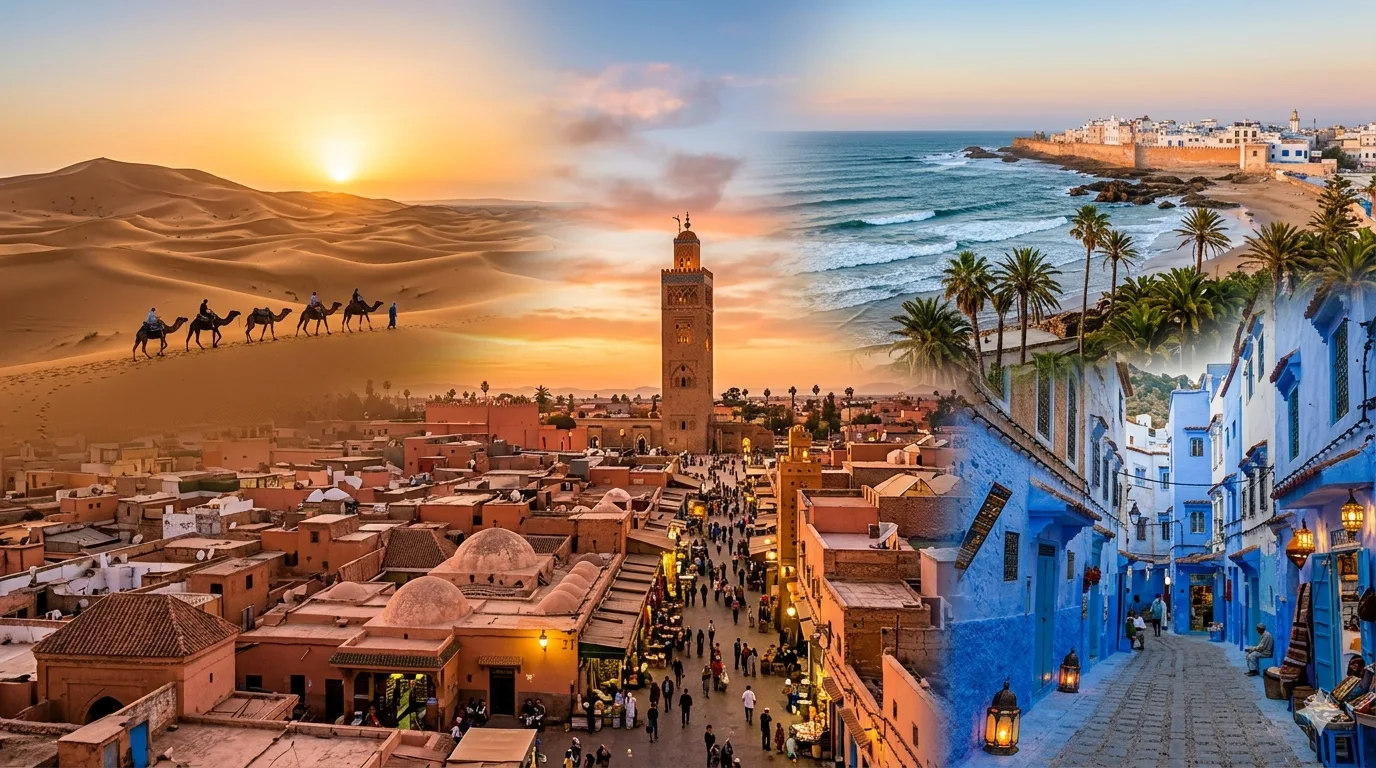 best places to visit in Morocco – Marrakech, Sahara Desert, Chefchaouen and the Atlantic coast