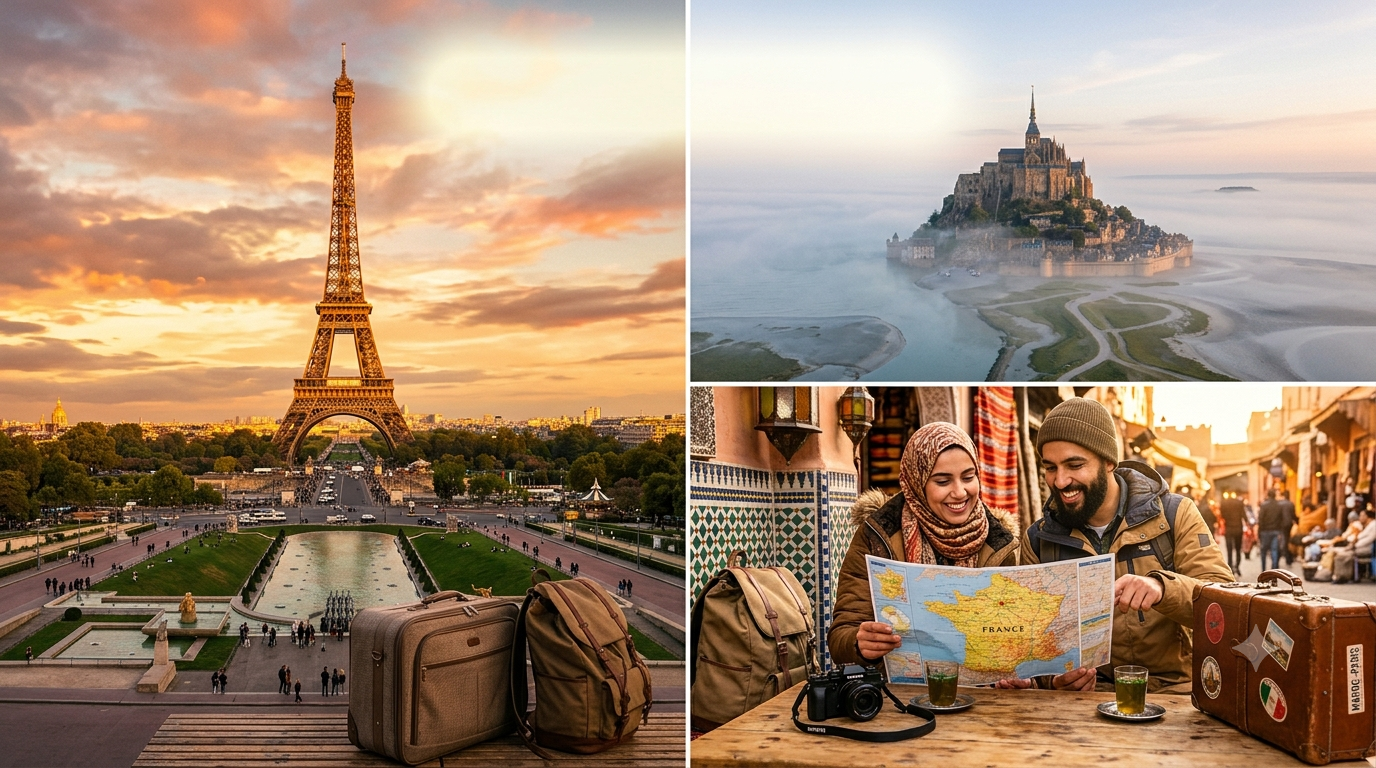 Voyage en France depuis le Maroc 2026 - Paris et Normandie avec Asmaa Travel